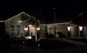 Custom Installation C9 warm white Christmas light